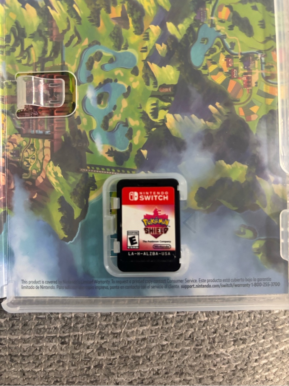 Nintendo Switch Pokémon Shield Game Card - Red and White Label